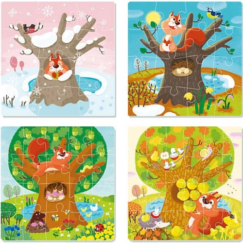 Puzzle 4w1 Pory roku 300125